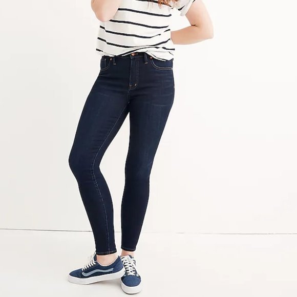 Madewell Denim - Madewell 9" Mid-Rise Skinny Jeans in Larkspur Wash